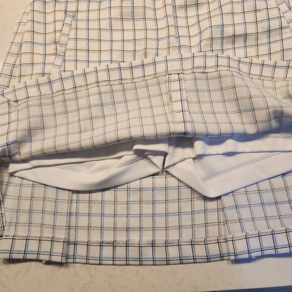Izod XFG Skort Tennis Golf Active Outdoor Lined Pockets White Black Check Sz 4 - Picture 6 of 11